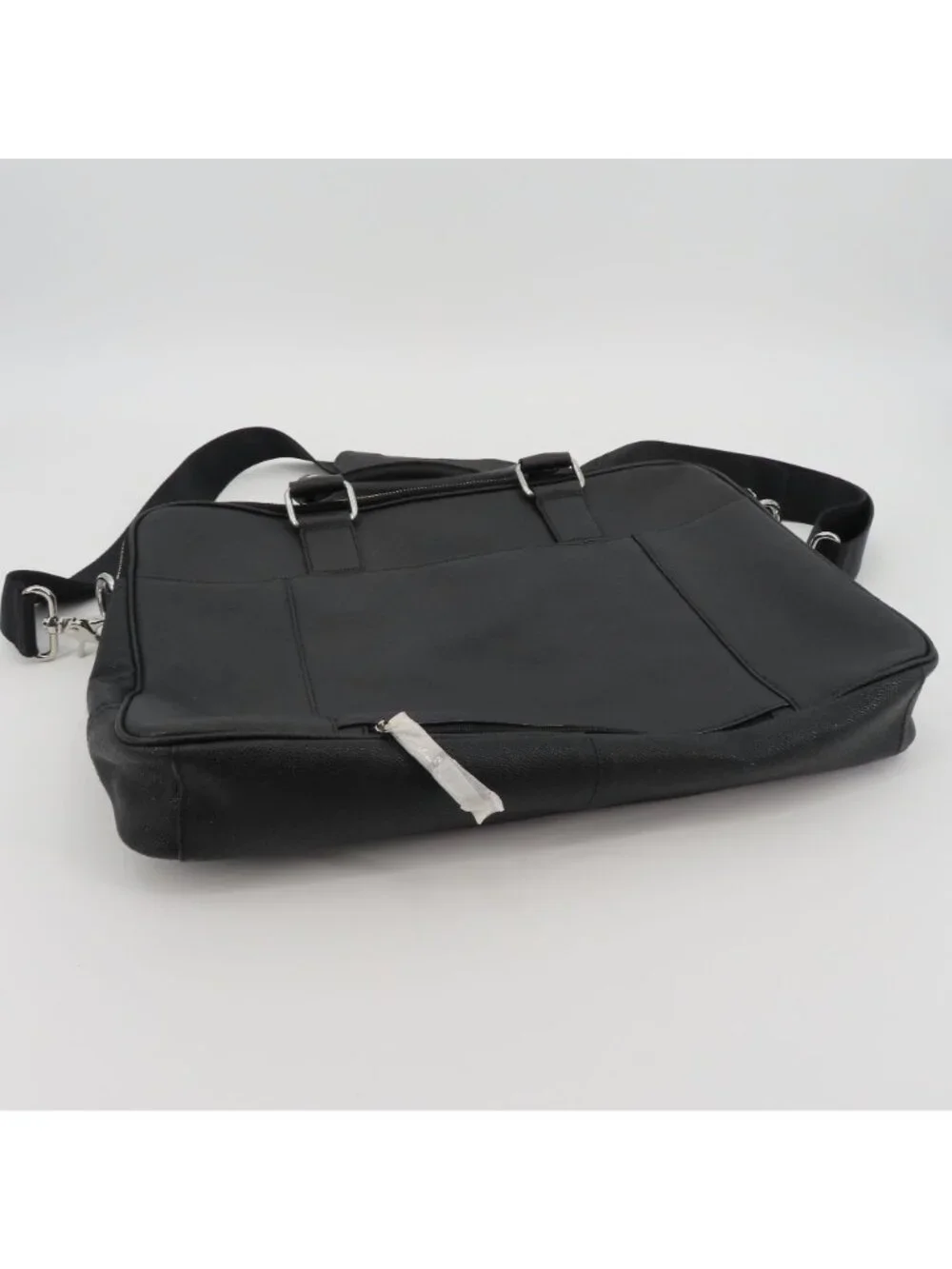 Cole Haan American Airlines Black Leather Laptop Bag Attache Travel Business NEW